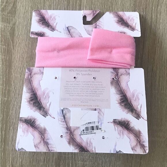 NWT … JESSICA SIMPSON “Size: 0-12 Months” Headband & Bootie Set - Picture 2 of 2